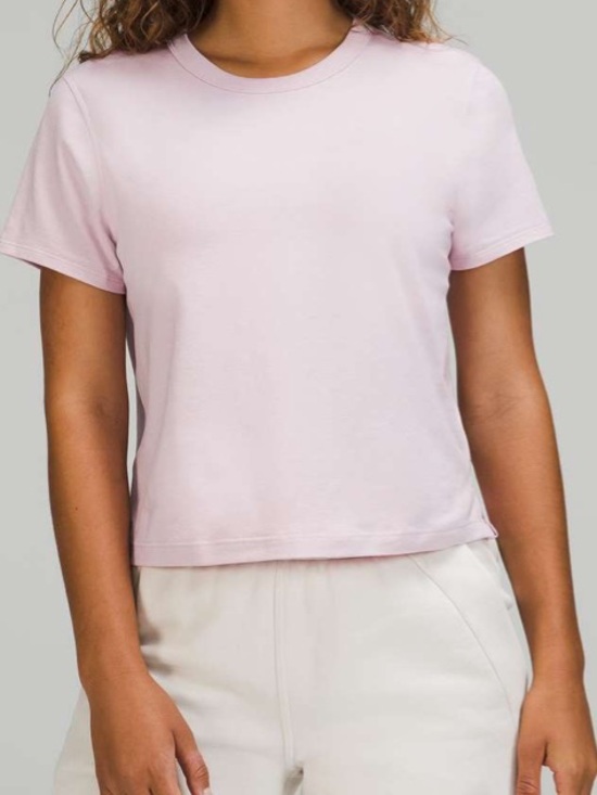 lululemon athletica Tops - lululemon athletica Short Sleeve Crew Tee - Light Pink